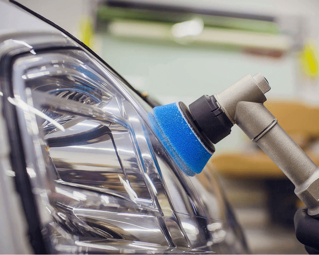 Headlight restoration service at Kingdom Window Tint in Fort Worth, TX, serving Arlington, Mansfield, Hurst, Keller, and nearby areas