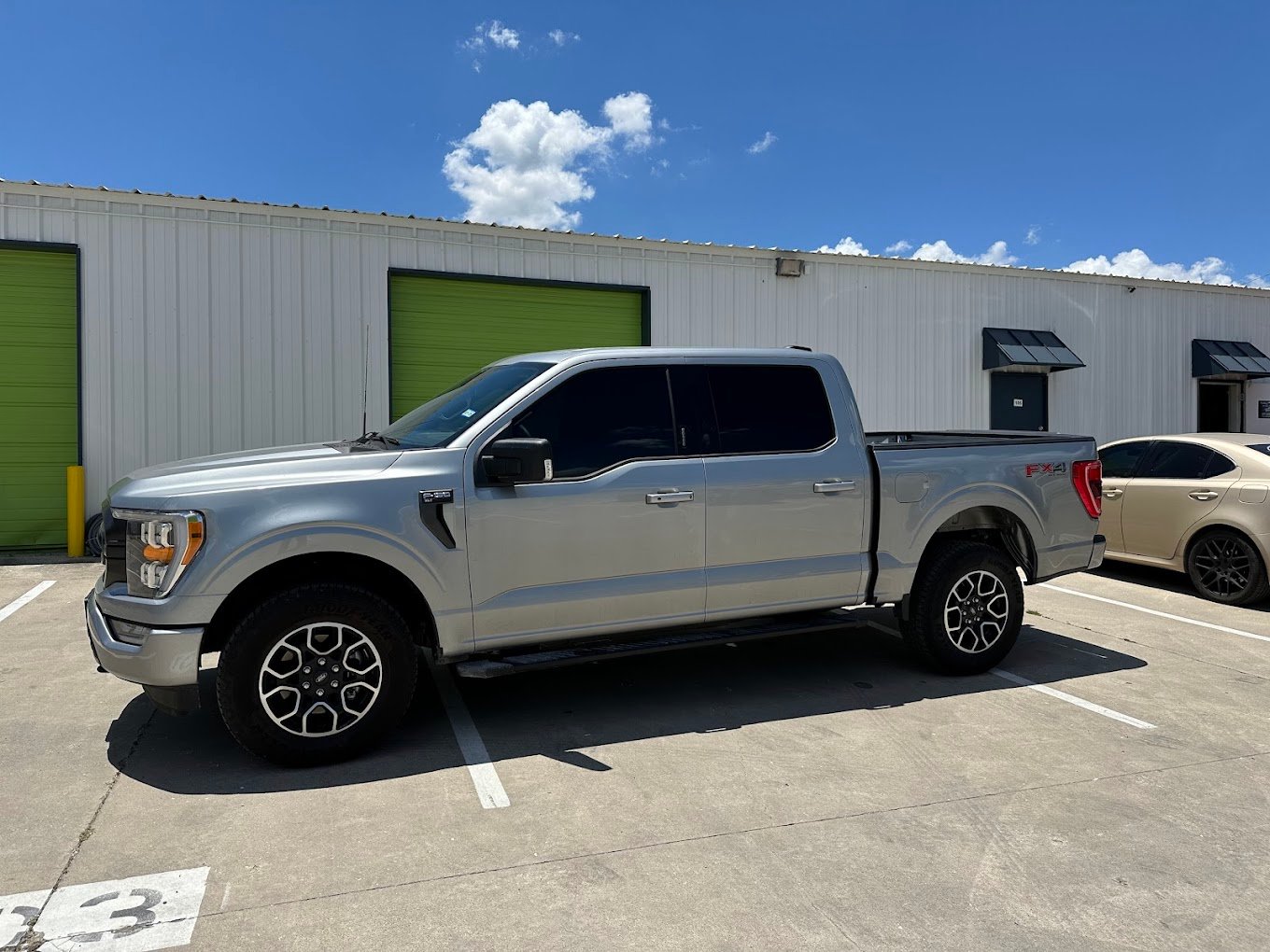 Cost to truck window tinting Truck window tinting in progress at Kingdom Window Tint & PPF