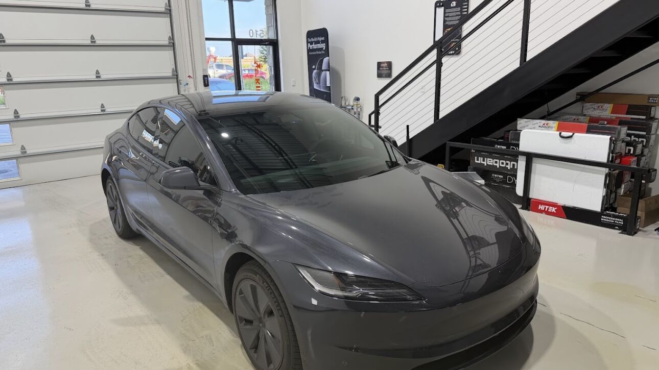 Tesla Model 3 Window Tint in Lewisville — Kingdom Window Tint, Lewisville, TX